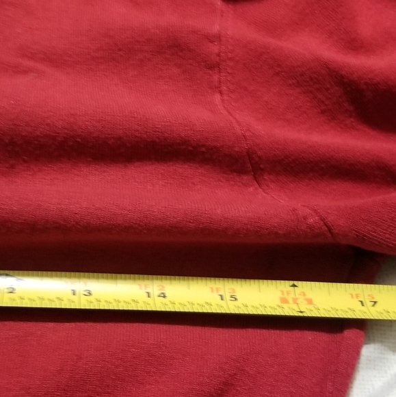 Bcbgmaxazria turtleneck red belted sweater L - Picture 9 of 11